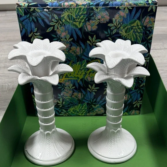 Lilly Pulitzer Candlestick Holders - Picture 9 of 10